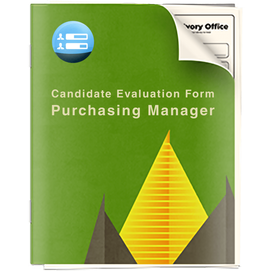 Candidate Evaluation Form - Purchasing Manager